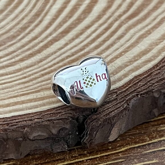 Pandora Aloha Maui Pineapple, Flowers, Exclusive, Dangle Charm Pendant - Picture 1 of 5